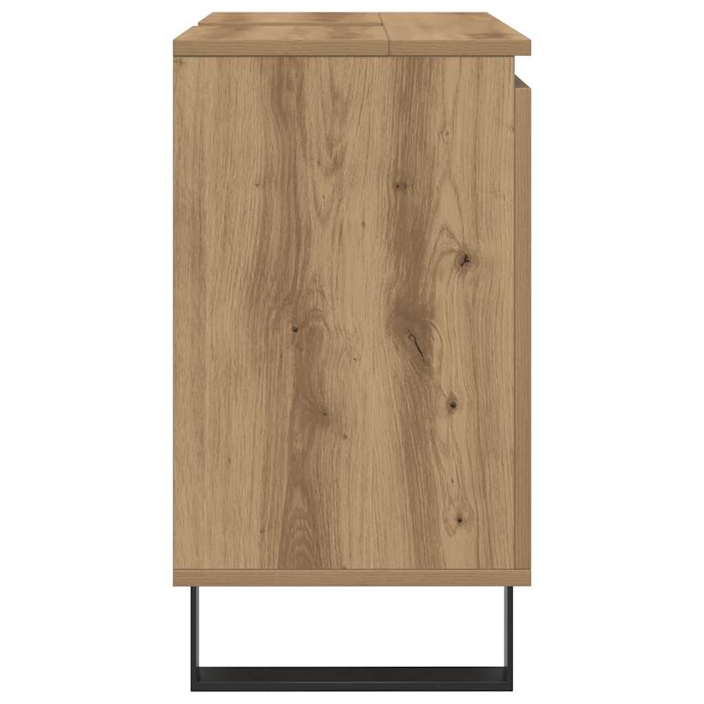 vidaXL Bathroom Cabinet Artisan Oak 58x33x60 cm Engineered Wood