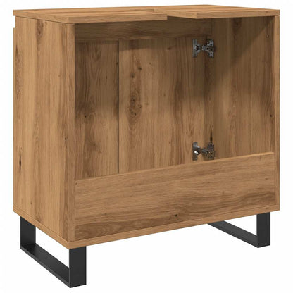 vidaXL Bathroom Cabinet Artisan Oak 58x33x60 cm Engineered Wood