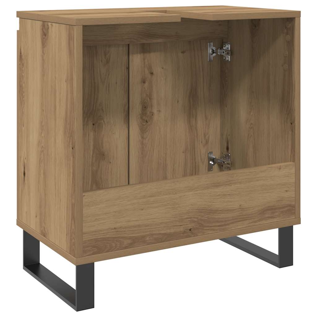 vidaXL Bathroom Cabinet Artisan Oak 58x33x60 cm Engineered Wood
