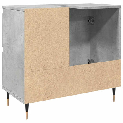 vidaXL Bathroom Cabinet Concrete Grey 65x33x60 cm Engineered Wood