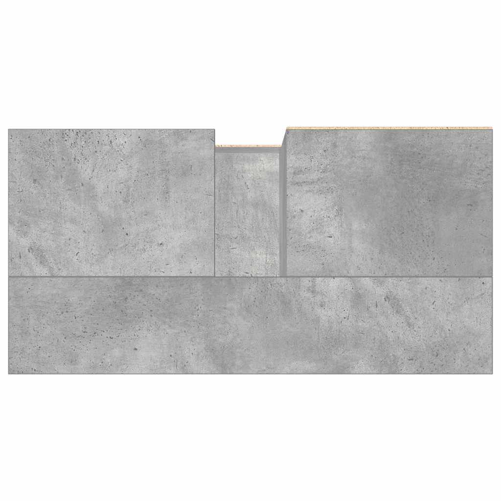 vidaXL Bathroom Cabinet Concrete Grey 65x33x60 cm Engineered Wood