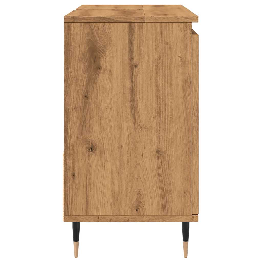 vidaXL Bathroom Cabinet Artisan Oak 65x33x60 cm Engineered Wood