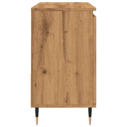 vidaXL Bathroom Cabinet Artisan Oak 65x33x60 cm Engineered Wood