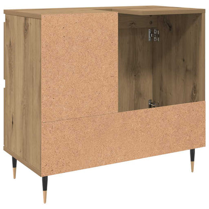 vidaXL Bathroom Cabinet Artisan Oak 65x33x60 cm Engineered Wood