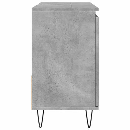 vidaXL Bathroom Sink Cabinet Concrete Grey 65x33x60 cm Engineered Wood