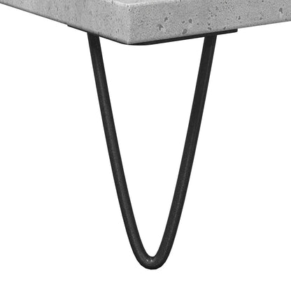 vidaXL Bathroom Sink Cabinet Concrete Grey 65x33x60 cm Engineered Wood