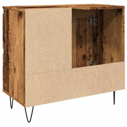 vidaXL Bathroom Sink Cabinet Old Wood 65x33x60 cm Engineered Wood