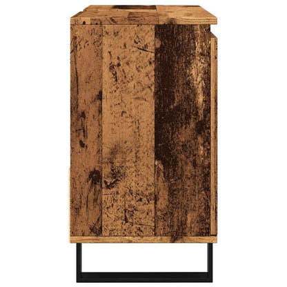 vidaXL Bathroom Sink Cabinet Old Wood 65x33x60 cm Engineered Wood
