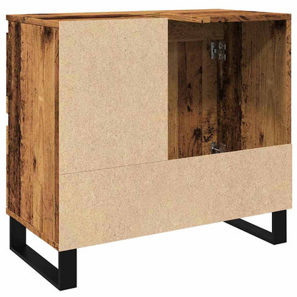vidaXL Bathroom Sink Cabinet Old Wood 65x33x60 cm Engineered Wood