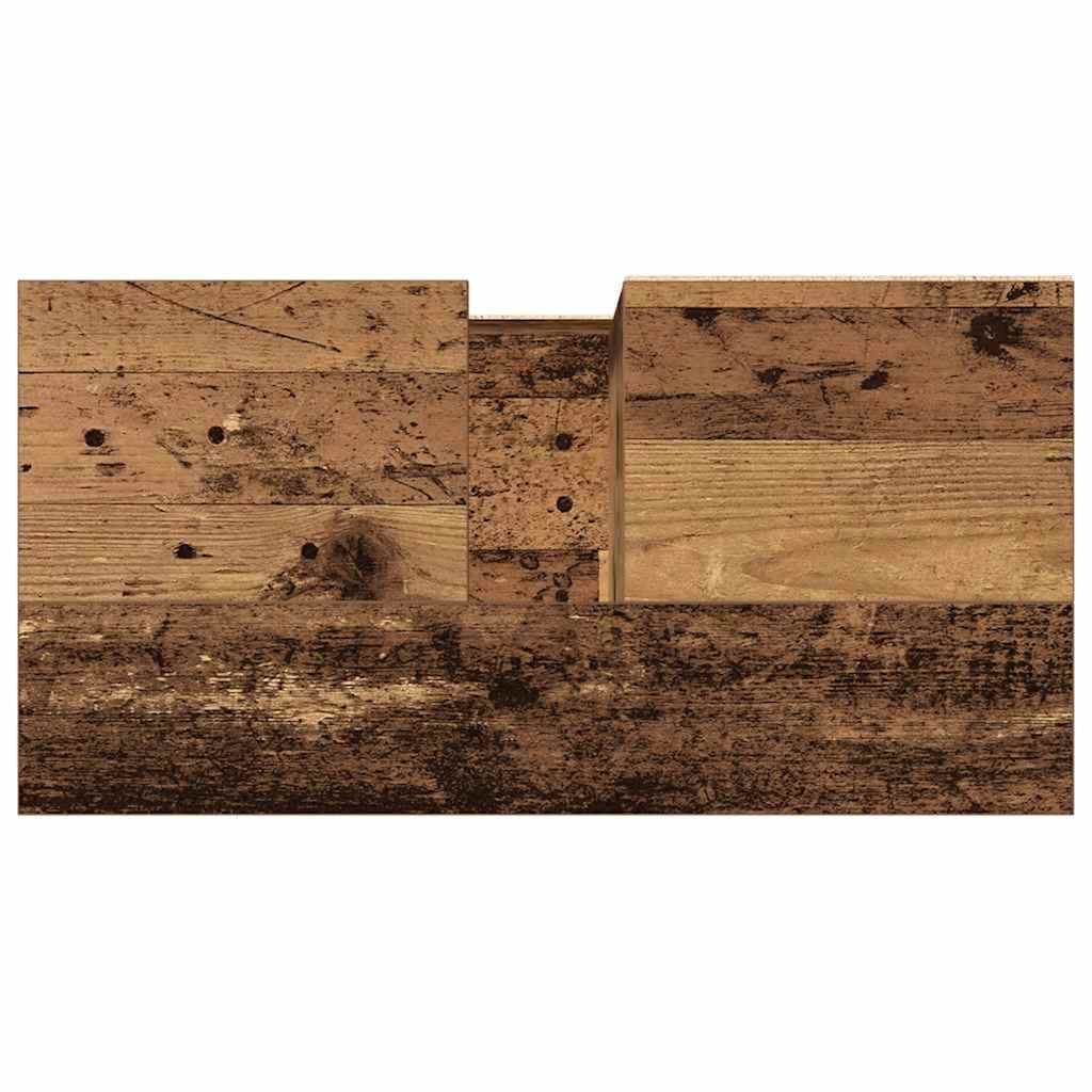 vidaXL Bathroom Sink Cabinet Old Wood 65x33x60 cm Engineered Wood