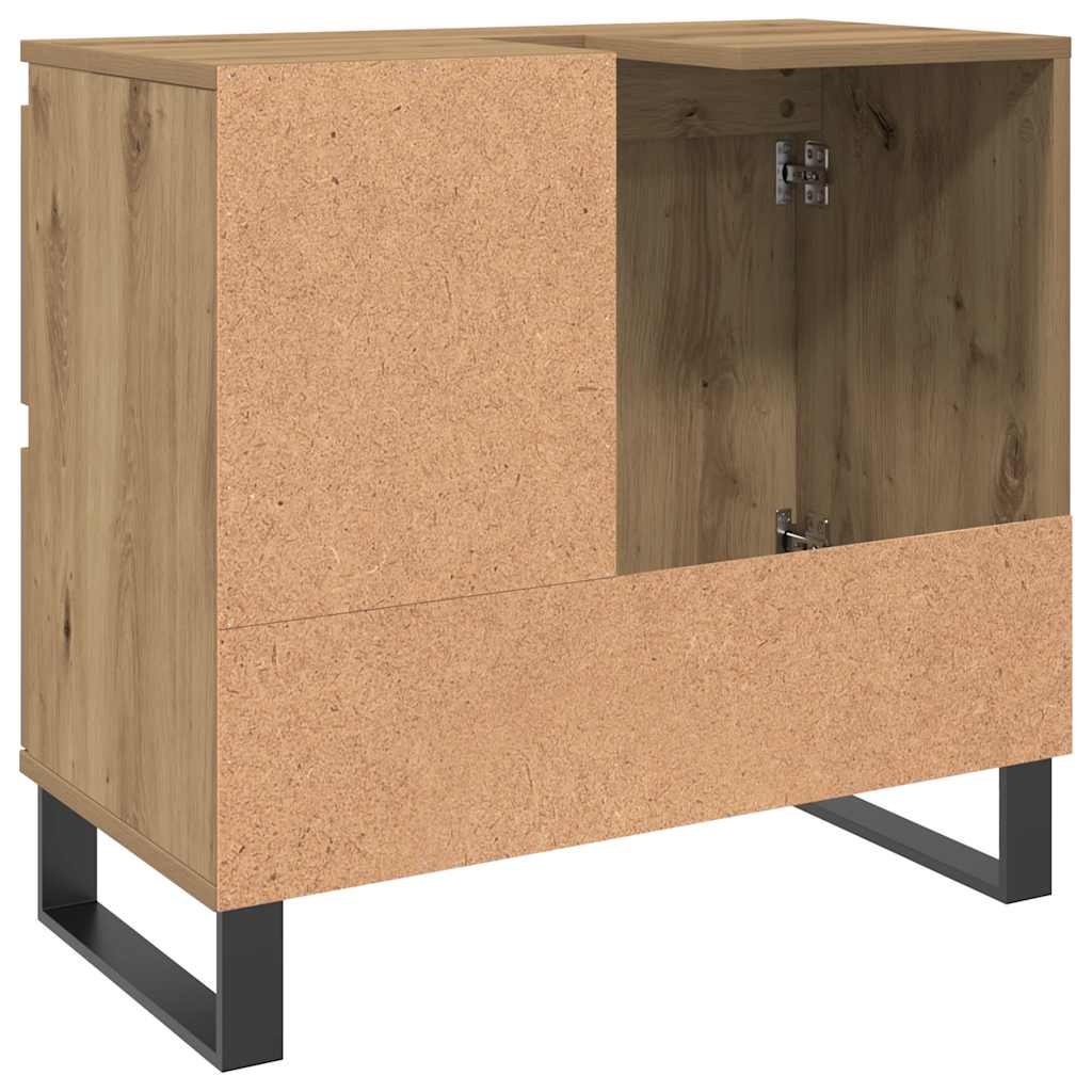 vidaXL Bathroom Sink Cabinet Artisan Oak 65x33x60 cm Engineered Wood