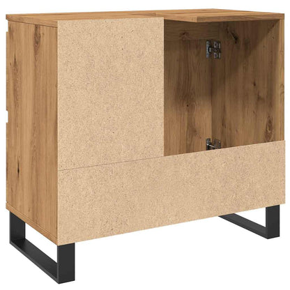 vidaXL Bathroom Sink Cabinet Artisan Oak 65x33x60 cm Engineered Wood