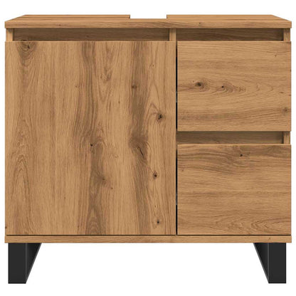 vidaXL Bathroom Sink Cabinet Artisan Oak 65x33x60 cm Engineered Wood