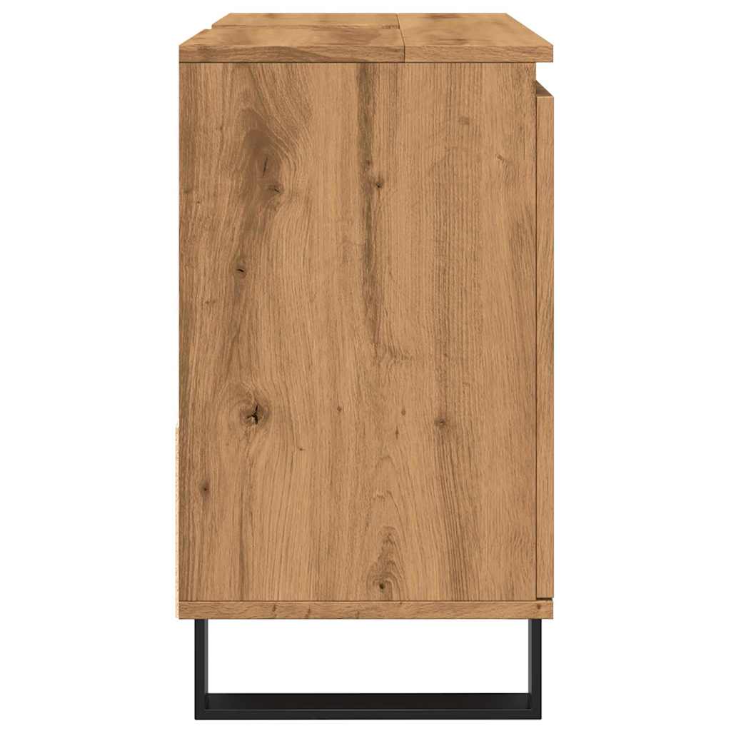 vidaXL Bathroom Sink Cabinet Artisan Oak 65x33x60 cm Engineered Wood