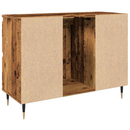 vidaXL Bathroom Cabinet Old Wood 80x33x60 cm Engineered Wood