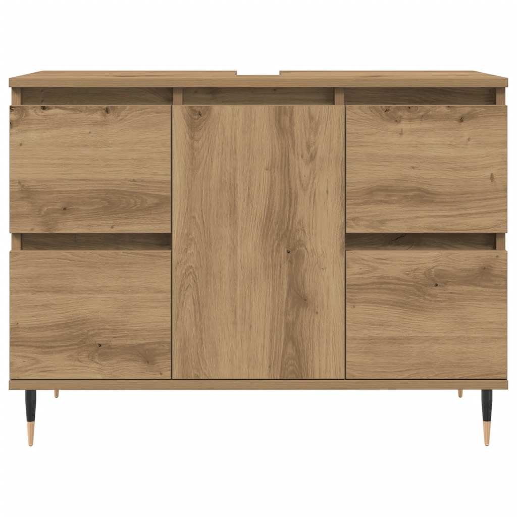 vidaXL Bathroom Cabinet Artisan Oak 80x33x60 cm Engineered Wood