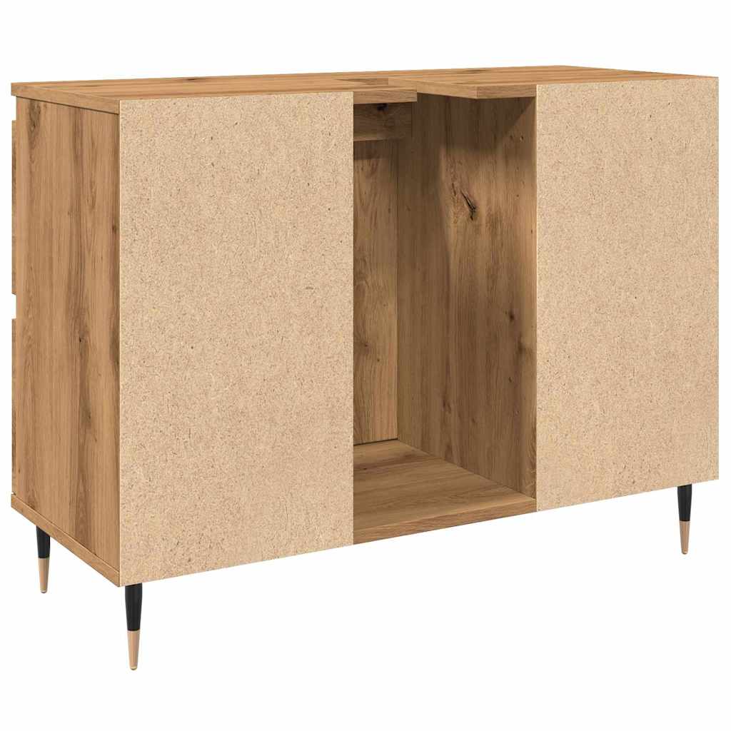 vidaXL Bathroom Cabinet Artisan Oak 80x33x60 cm Engineered Wood