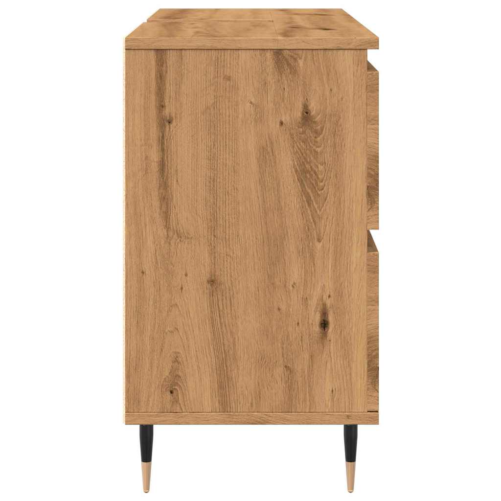 vidaXL Bathroom Cabinet Artisan Oak 80x33x60 cm Engineered Wood