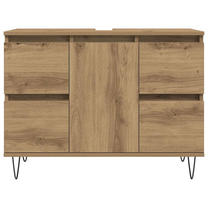 vidaXL Bathroom Cabinet Artisan Oak 80x33x60 cm Engineered Wood