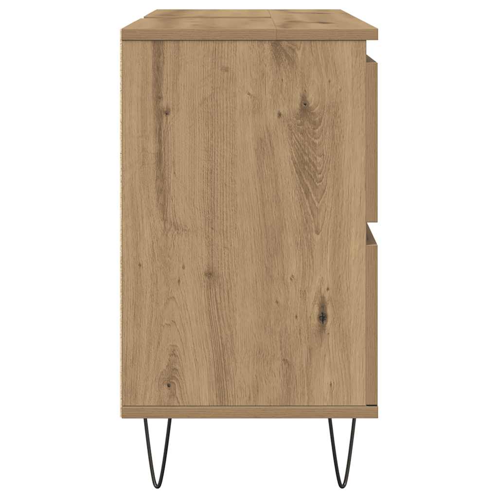 vidaXL Bathroom Cabinet Artisan Oak 80x33x60 cm Engineered Wood