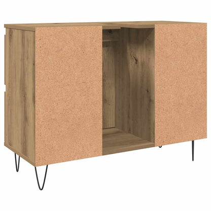 vidaXL Bathroom Cabinet Artisan Oak 80x33x60 cm Engineered Wood