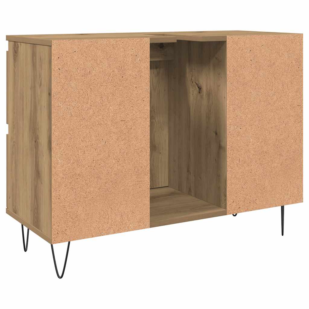 vidaXL Bathroom Cabinet Artisan Oak 80x33x60 cm Engineered Wood