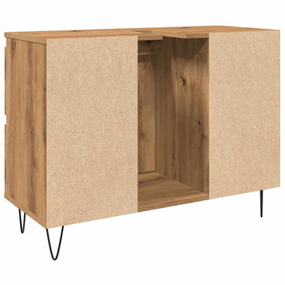 vidaXL Bathroom Cabinet Artisan Oak 80x33x60 cm Engineered Wood