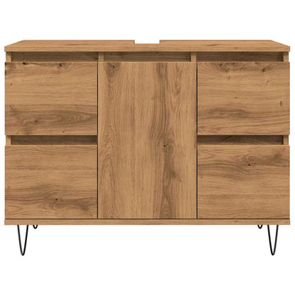 vidaXL Bathroom Cabinet Artisan Oak 80x33x60 cm Engineered Wood