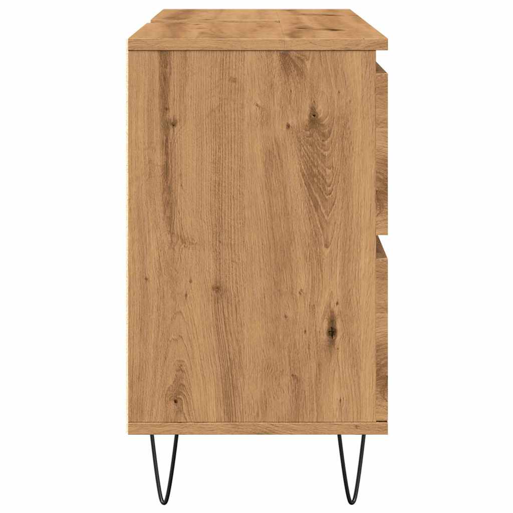 vidaXL Bathroom Cabinet Artisan Oak 80x33x60 cm Engineered Wood