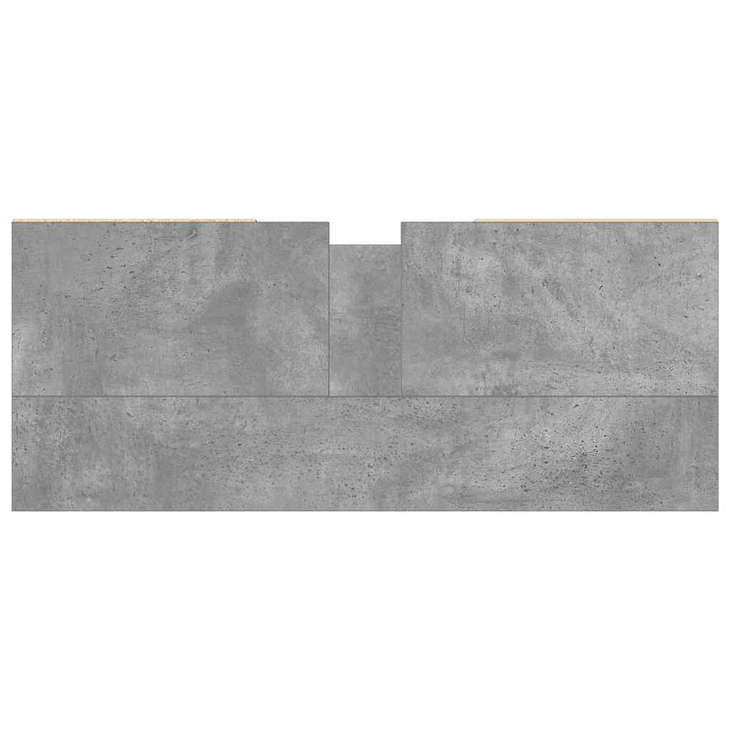 vidaXL Bathroom Sink Cabinet Concrete Grey 80x33x60 cm Engineered Wood