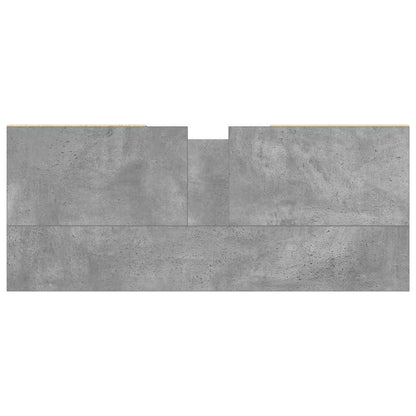 vidaXL Bathroom Sink Cabinet Concrete Grey 80x33x60 cm Engineered Wood