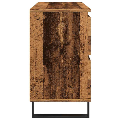 vidaXL Bathroom Sink Cabinet Old Wood 80x33x60 cm Engineered Wood
