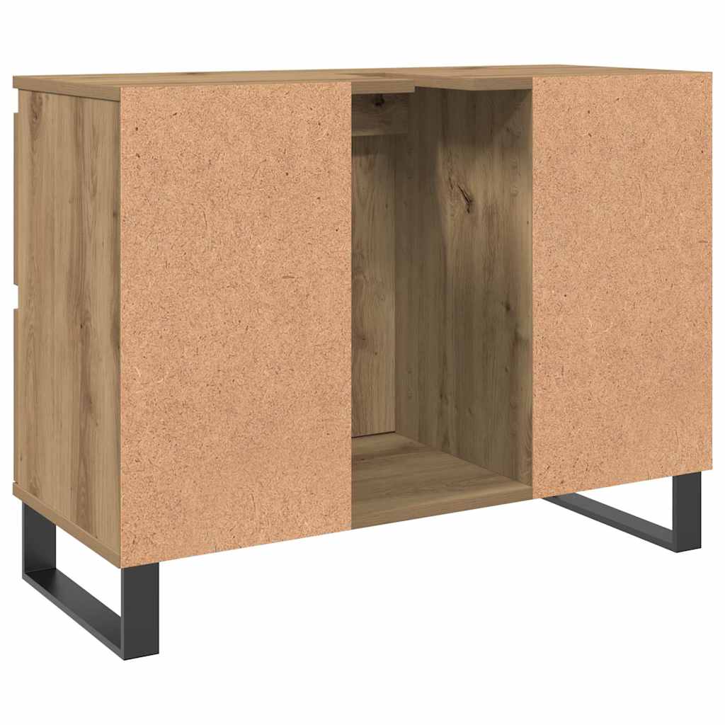 vidaXL Bathroom Sink Cabinet Artisan Oak 80x33x60 cm Engineered Wood