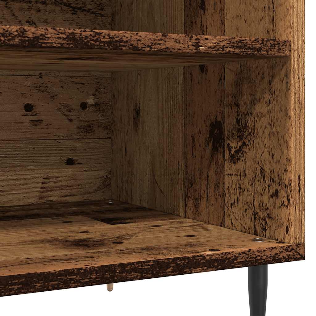 vidaXL Record Cabinet Old Wood 84.5x38x48 cm Engineered Wood