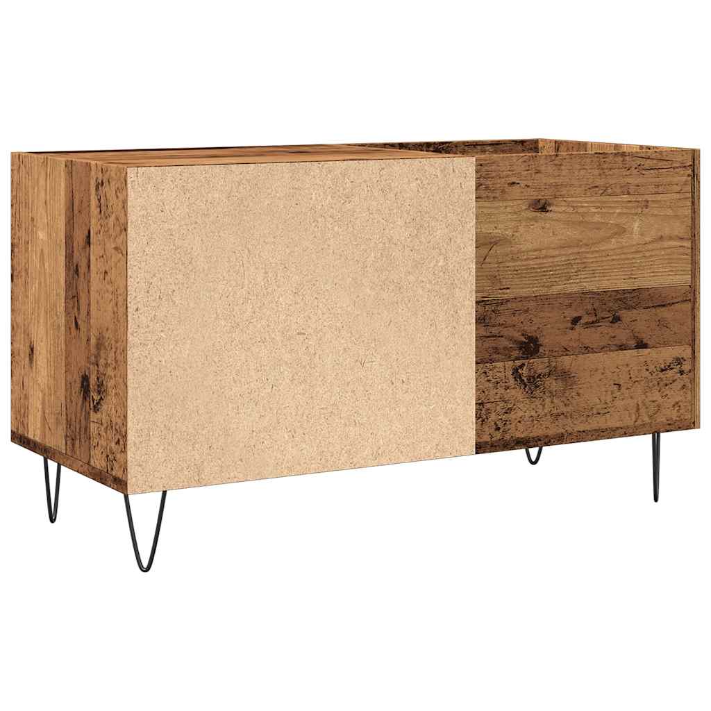 vidaXL Record Cabinet Old Wood 84.5x38x48 cm Engineered Wood