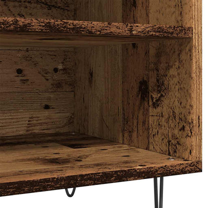 vidaXL Record Cabinet Old Wood 84.5x38x48 cm Engineered Wood