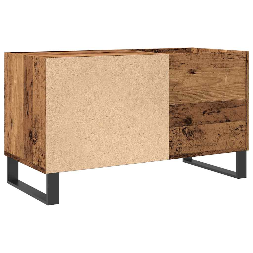 vidaXL Record Cabinet Old Wood 84.5x38x48 cm Engineered Wood