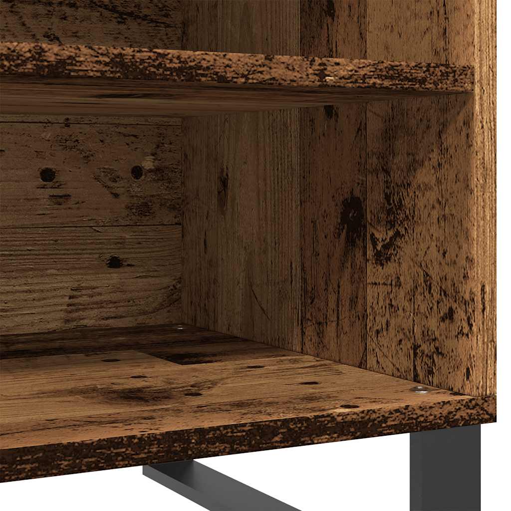 vidaXL Record Cabinet Old Wood 84.5x38x48 cm Engineered Wood