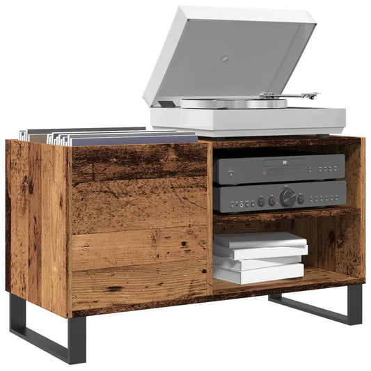 vidaXL Record Cabinet Old Wood 84.5x38x48 cm Engineered Wood