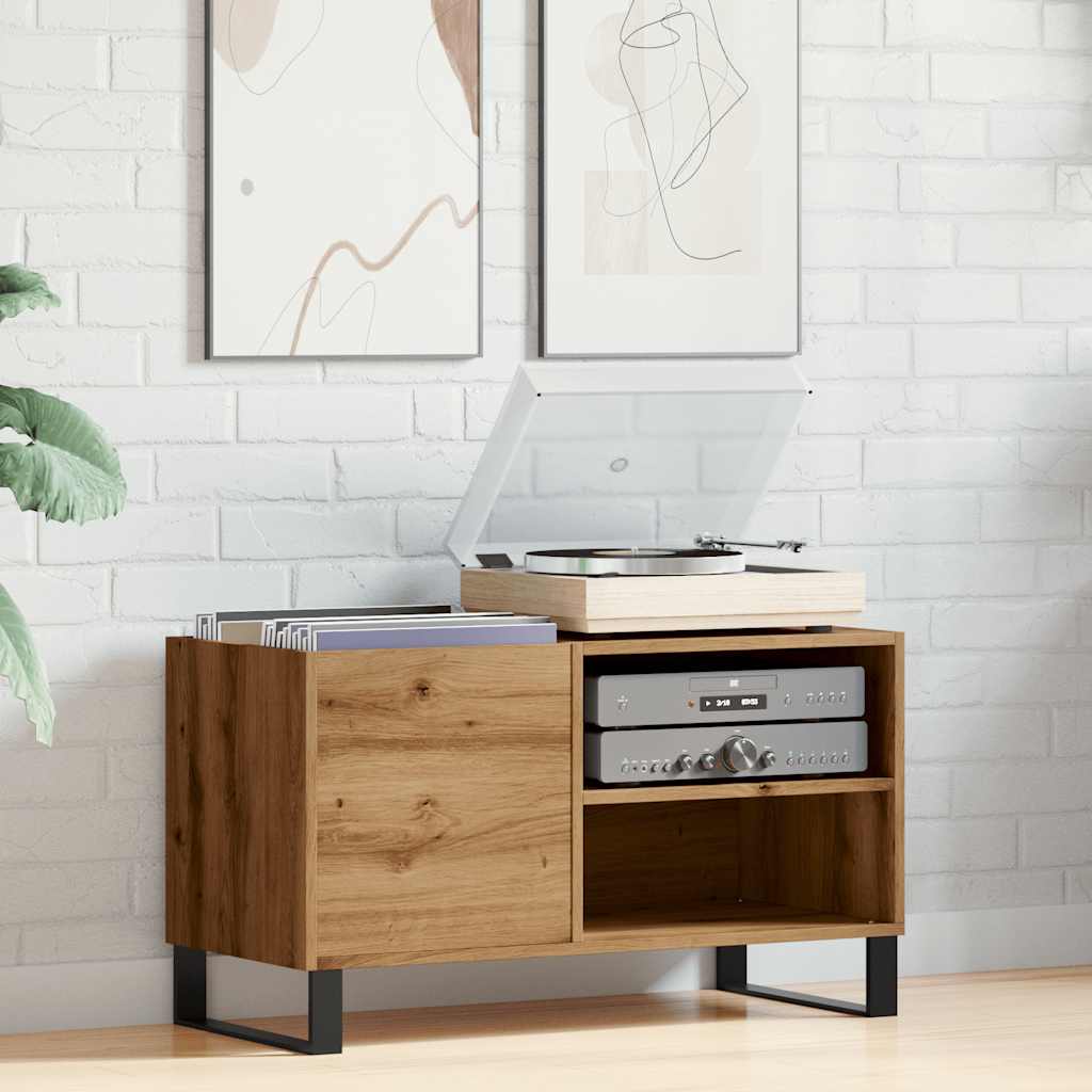 vidaXL Record Cabinet Artisan Oak 84.5x38x48 cm Engineered Wood