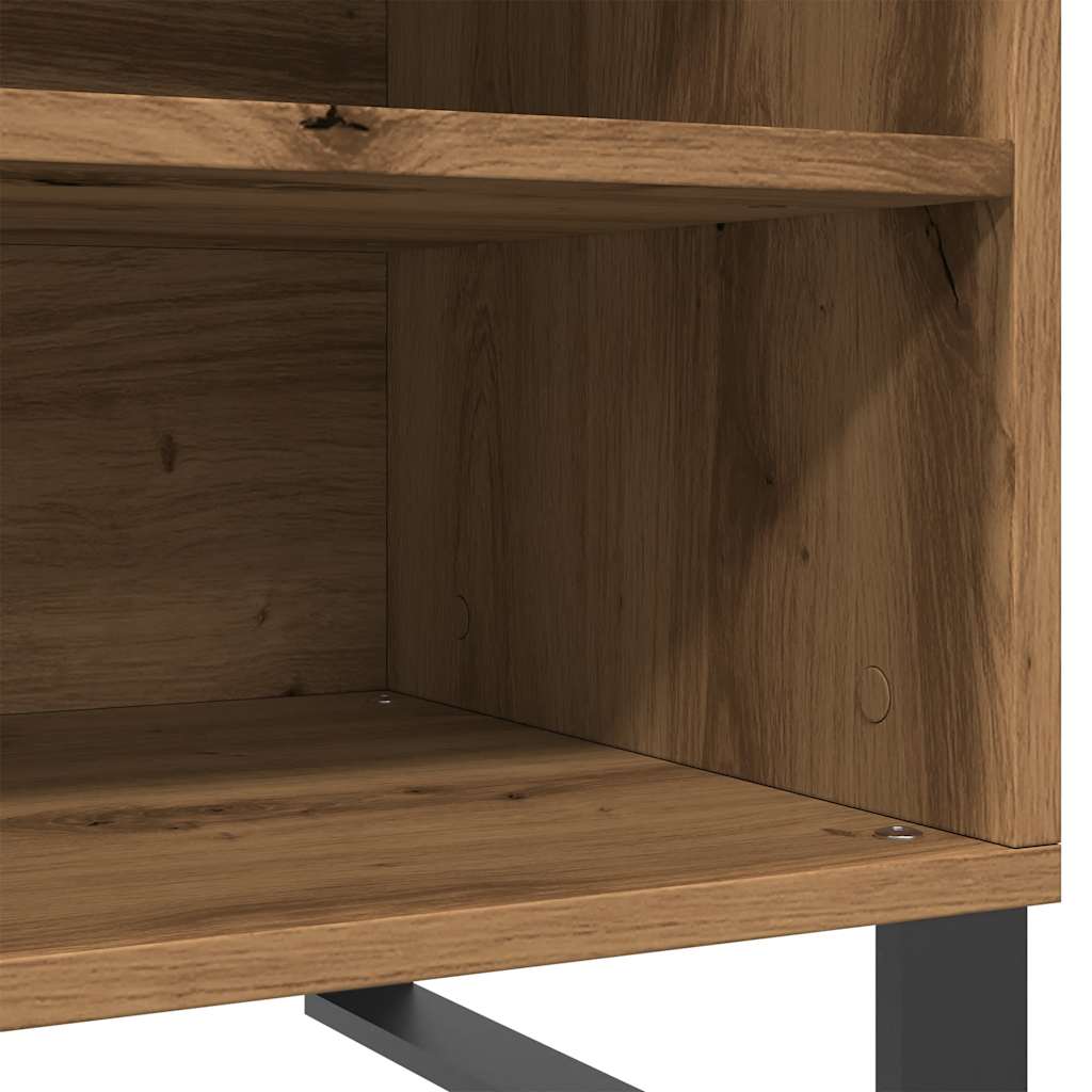 vidaXL Record Cabinet Artisan Oak 84.5x38x48 cm Engineered Wood
