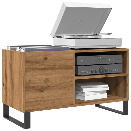 vidaXL Record Cabinet Artisan Oak 84.5x38x48 cm Engineered Wood