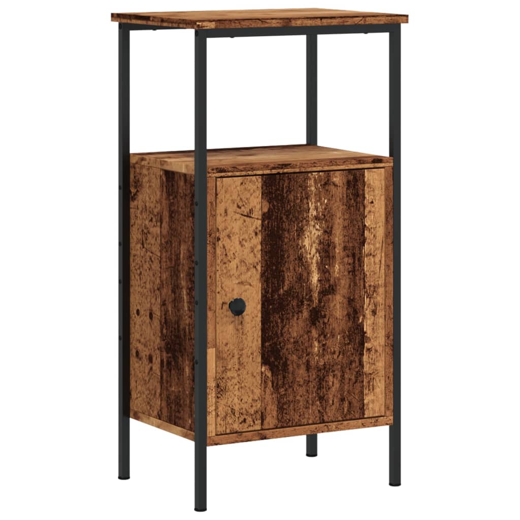 vidaXL Bedside Cabinets 2 pcs Old Wood 41x31x80 cm Engineered Wood