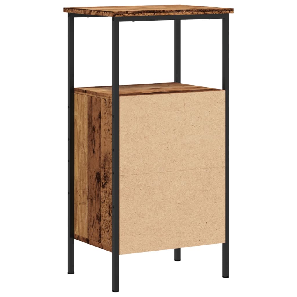 vidaXL Bedside Cabinets 2 pcs Old Wood 41x31x80 cm Engineered Wood