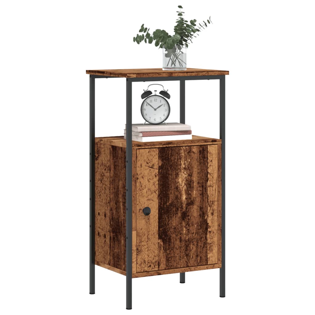 vidaXL Bedside Cabinets 2 pcs Old Wood 41x31x80 cm Engineered Wood