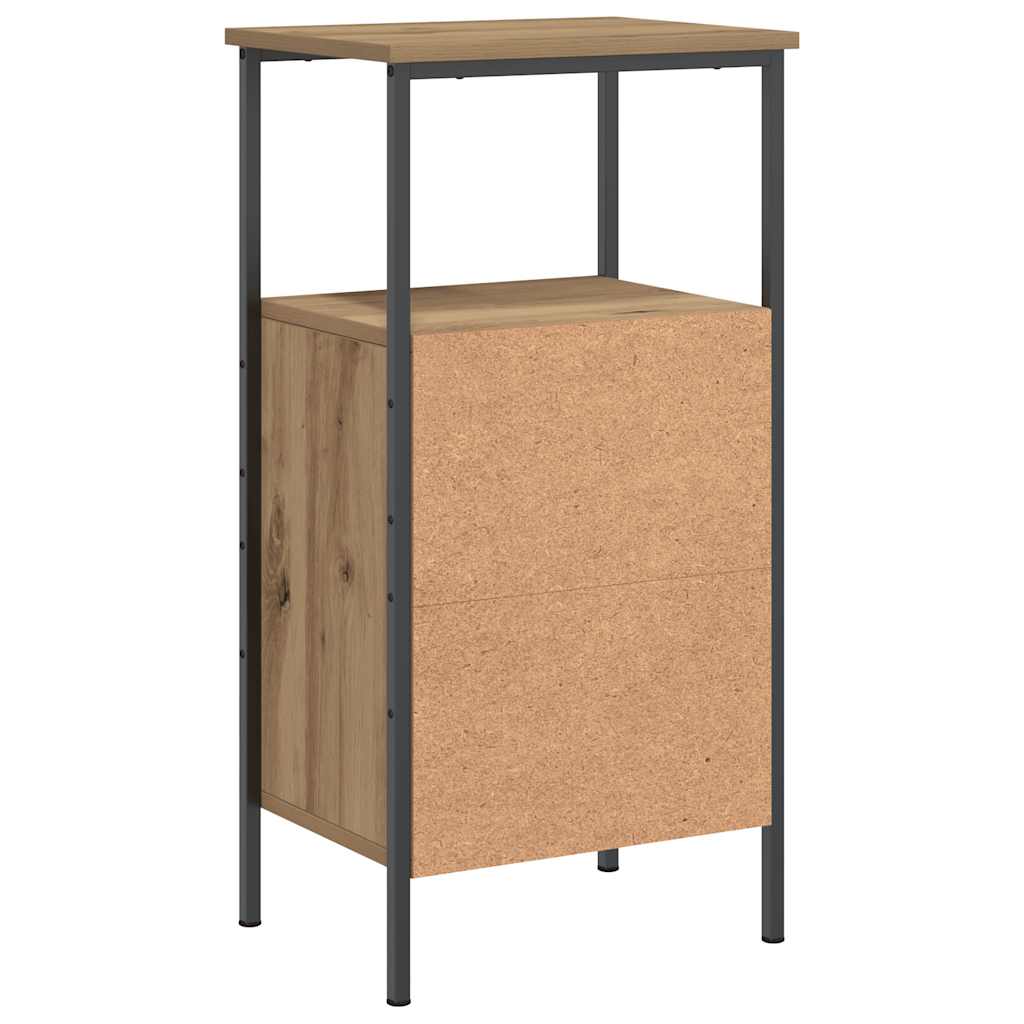 vidaXL Bedside Cabinet Artisan Oak 41x31x80 cm Engineered Wood