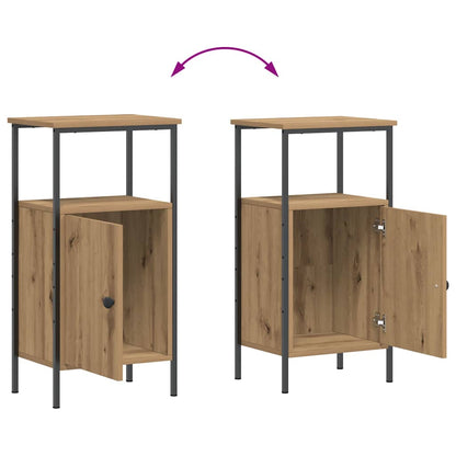 vidaXL Bedside Cabinet Artisan Oak 41x31x80 cm Engineered Wood