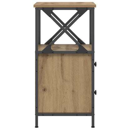 vidaXL Bedside Cabinet Artisan Oak 34x35,5x70 cm Engineered Wood