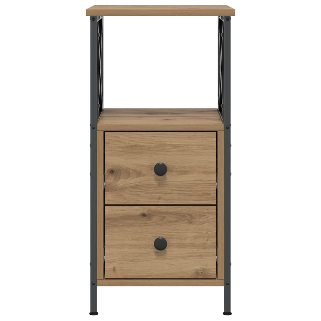 vidaXL Bedside Cabinets 2 pcs Artisan Oak 34x35,5x70 cm Engineered Wood