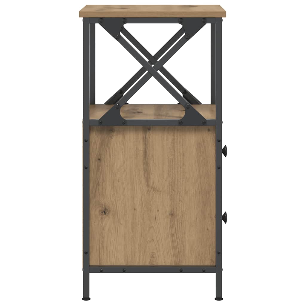 vidaXL Bedside Cabinets 2 pcs Artisan Oak 34x35,5x70 cm Engineered Wood